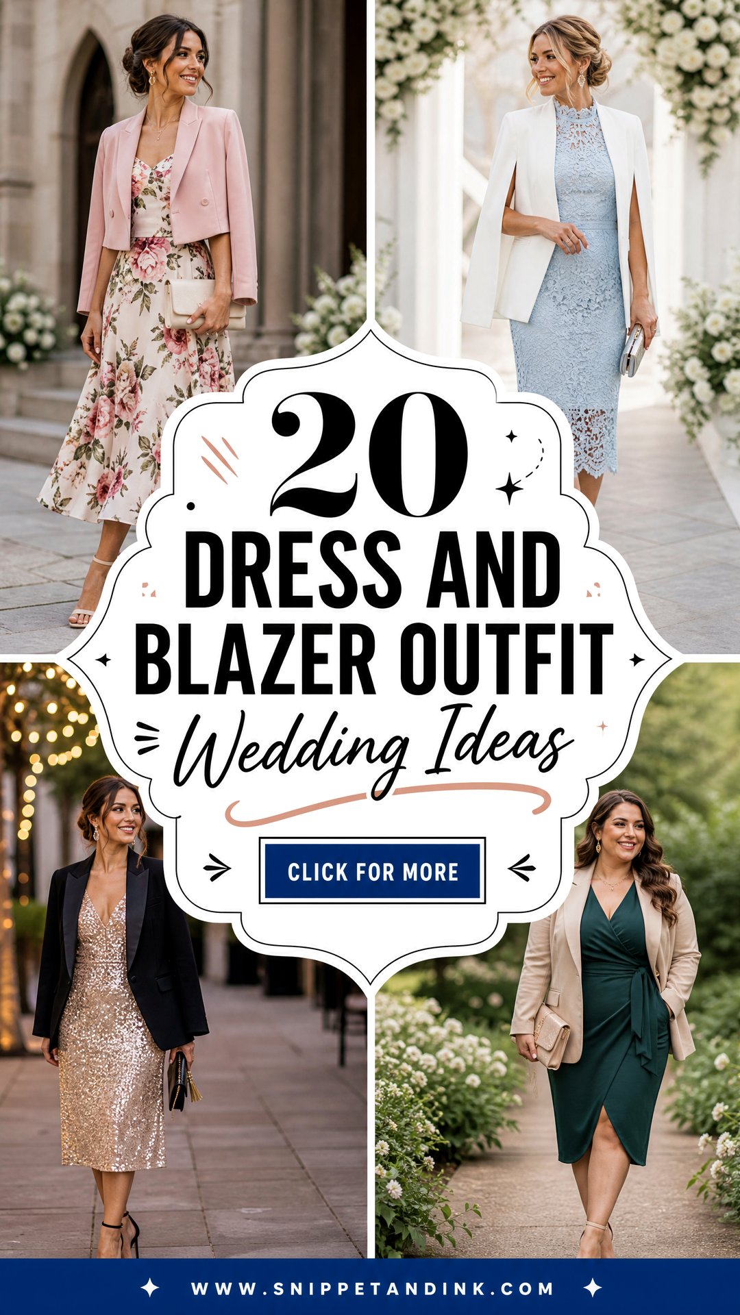 20 Dress and Blazer Outfit Wedding Ideas for Chic Guests - 20 Dress and Blazer Outfit Wedding Ideas for Chic Guests