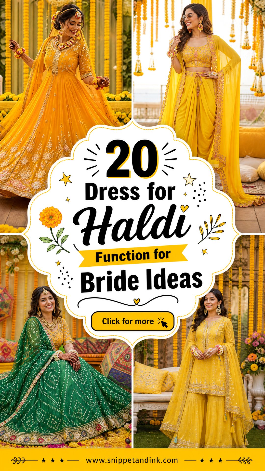 20 Dress for Haldi Function for Bride Ideas Full of Color - 20 Dress for Haldi Function for Bride Ideas Full of Color