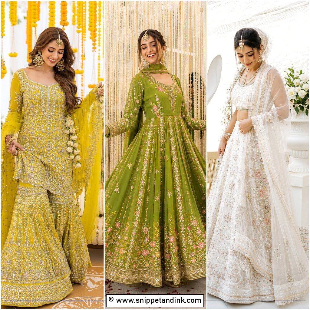 20 Dress for Mehendi Function for Bride Ideas With Wow Factor