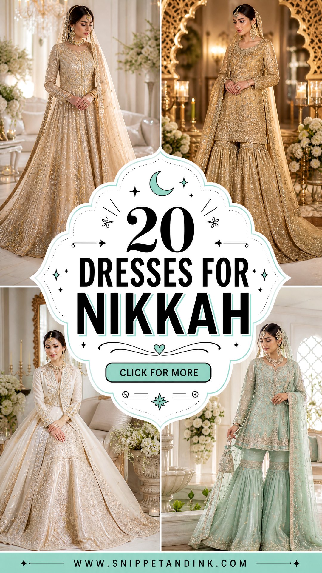 20 Dresses for Nikkah Elegant Looks for Stylish Brides - 20 Dresses for Nikkah: Elegant Looks for Stylish Brides