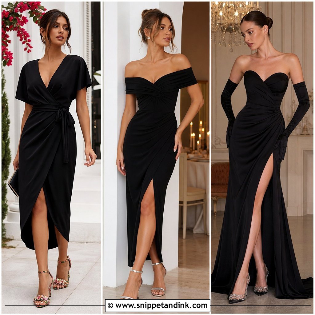 20 Dressing Up a Black Dress for a Wedding Ideas: Chic Tips