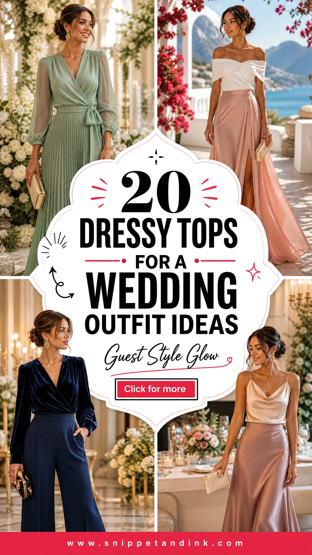 20 Dressy Tops for a Wedding Outfit Ideas Guests Love - 20 Dressy Tops for a Wedding Outfit Ideas Guests Love