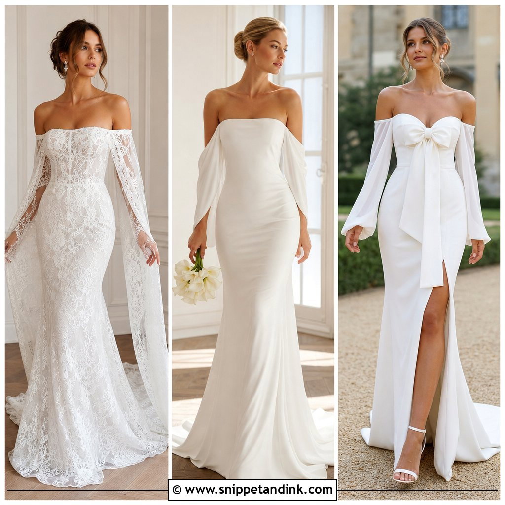 20 Drop Sleeve Wedding Dress Ideas: Romantic Bridal Looks