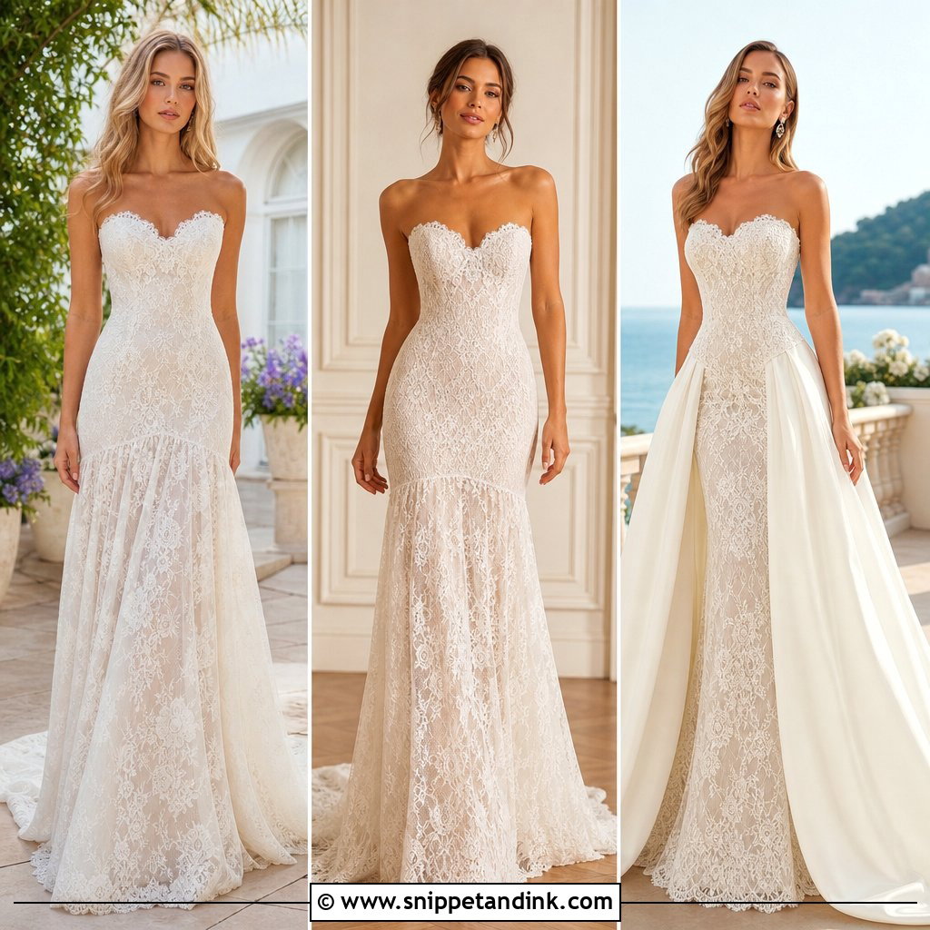 20 Drop Waist Lace Wedding Dress Ideas for Romantic Brides