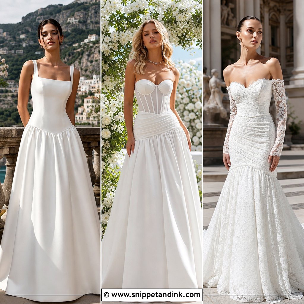 20 Dropwaist Wedding Dresses: Chic Looks for Modern Brides