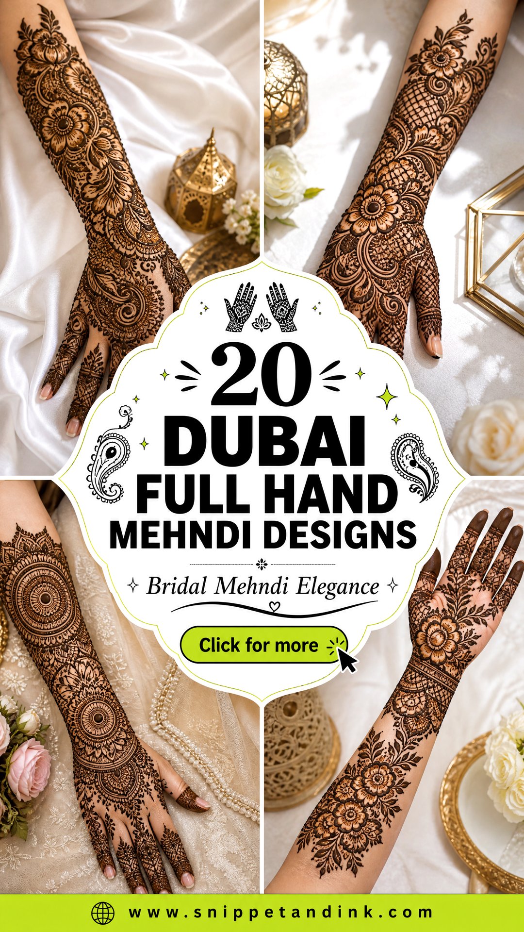 20 Dubai Full Hand Mehndi Designs for Bridal Elegance - 20 Dubai Full Hand Mehndi Designs for Bridal Elegance