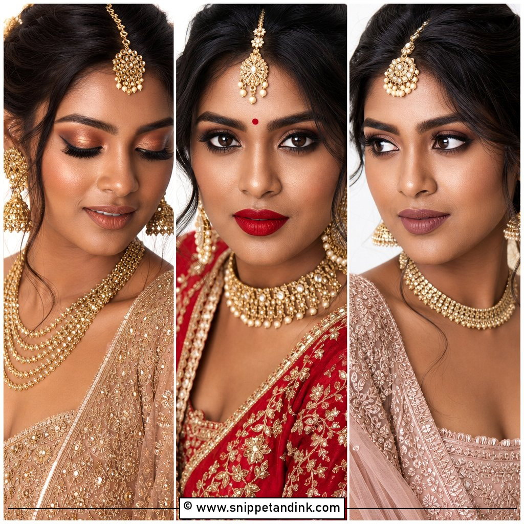 20 Dusky Skin Bridal Makeup Ideas for a Flawless Glow