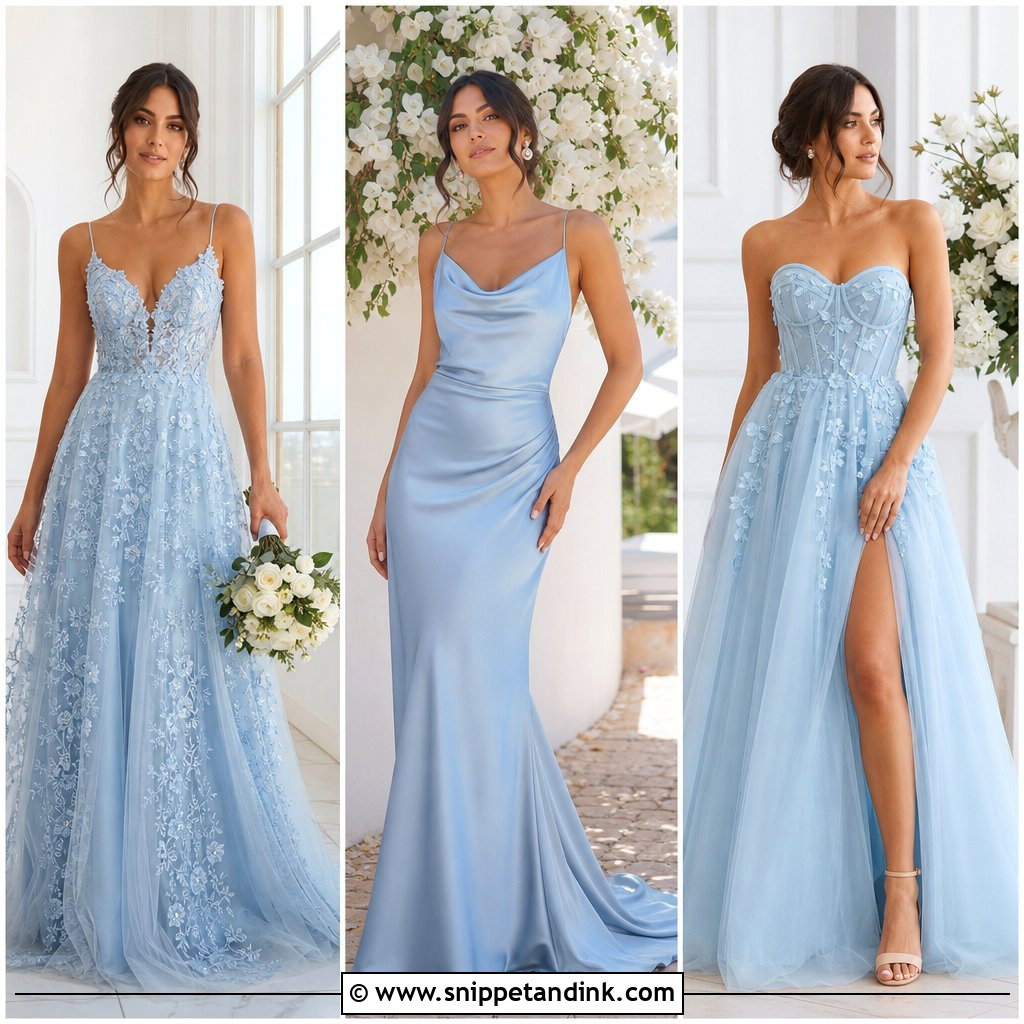 20 Dusty Blue Wedding Dress Ideas for Dreamy Modern Brides