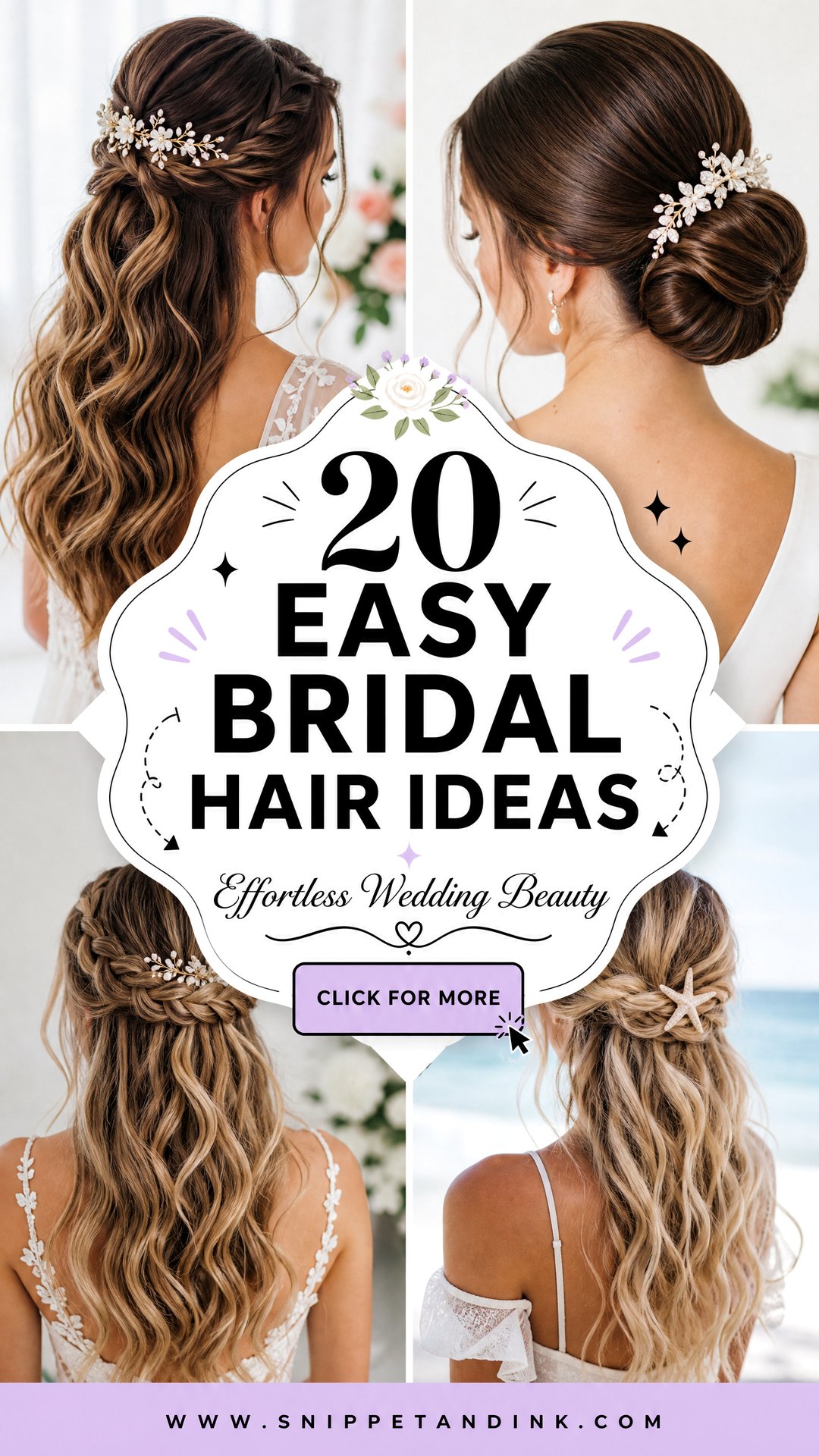 20 Easy Bridal Hair Ideas for Effortless Wedding Beauty - 20 Easy Bridal Hair Ideas for Effortless Wedding Beauty