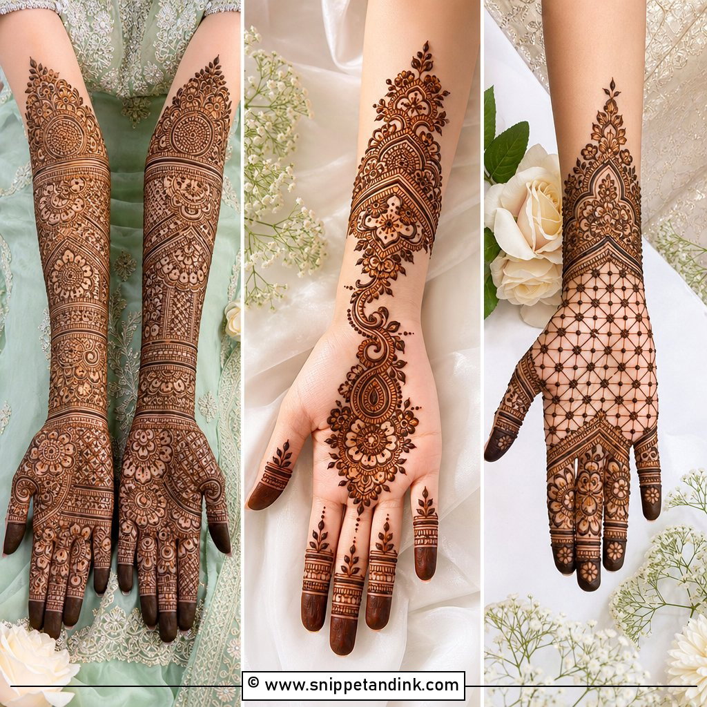 20 Easy Bridal Mehndi Designs for Stunning Wedding Hands