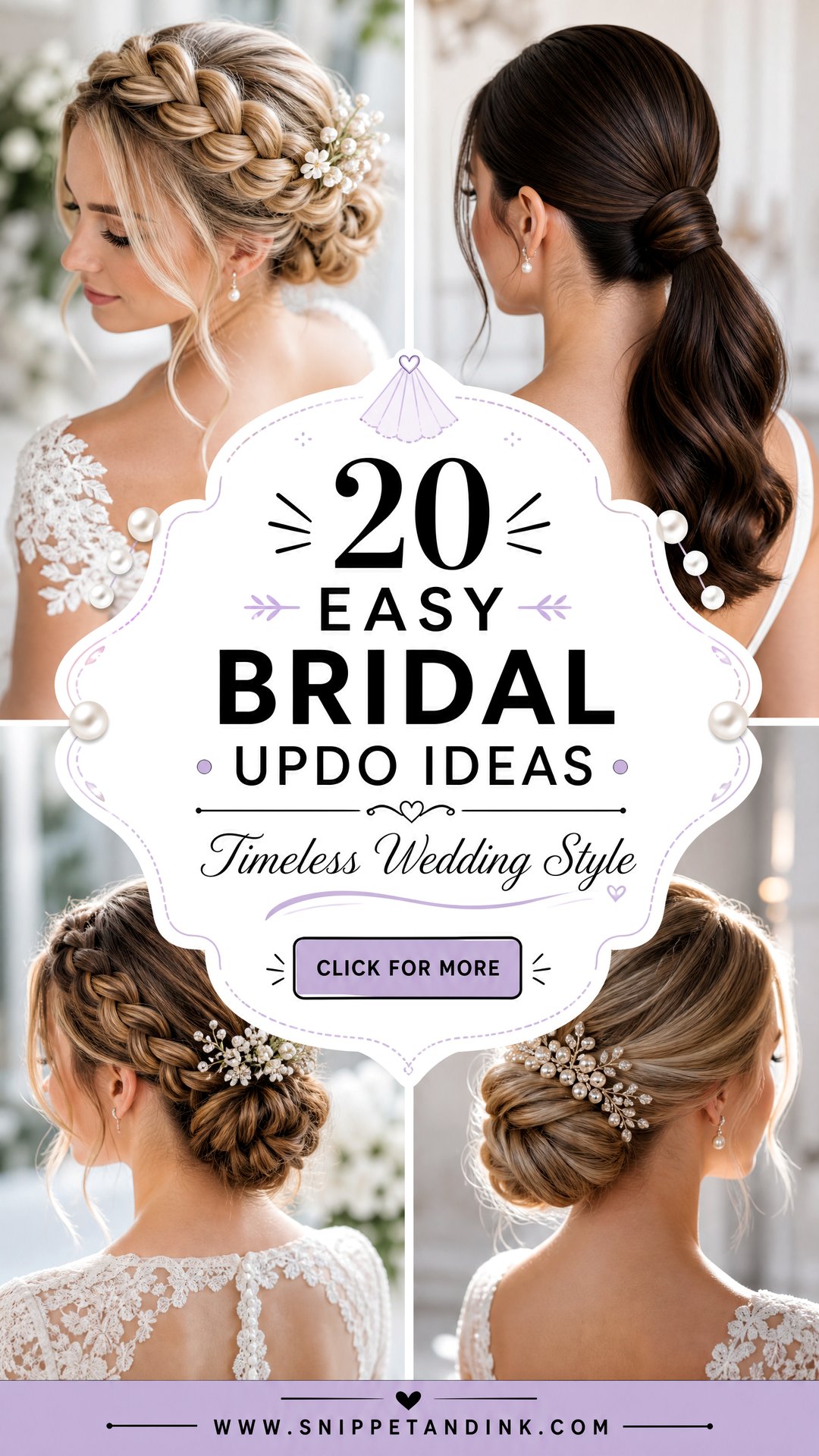 20 Easy Bridal Updo Ideas for Timeless Wedding Style - 20 Easy Bridal Updo Ideas for Timeless Wedding Style