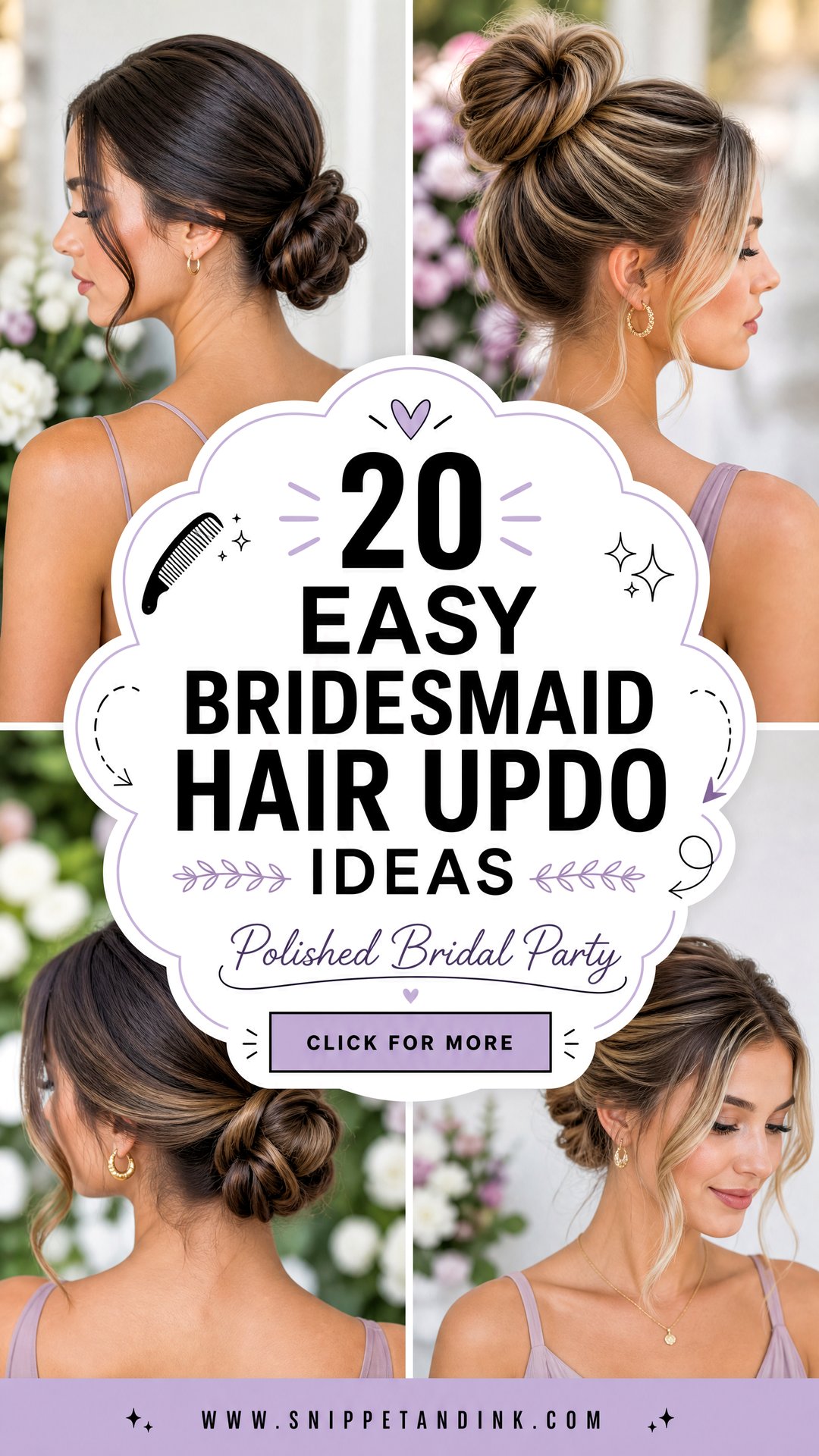 20 Easy Bridesmaid Hair Updo Ideas for a Polished Look - 20 Easy Bridesmaid Hair Updo Ideas for a Polished Look