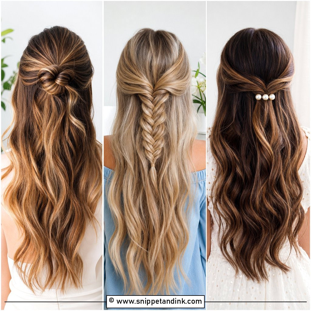 20 Easy Half-Up Wedding Guest Hairstyles for Chic Looks