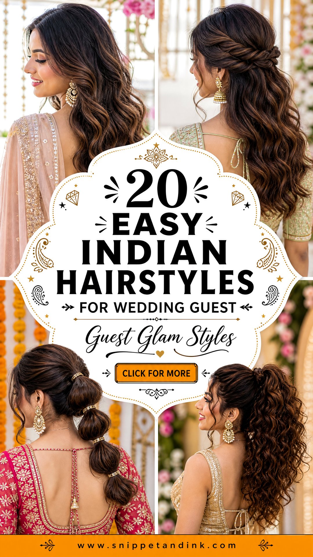 20 Easy Indian Hairstyles for Wedding Guest Glam - 20 Easy Indian Hairstyles for Wedding Guest Glam
