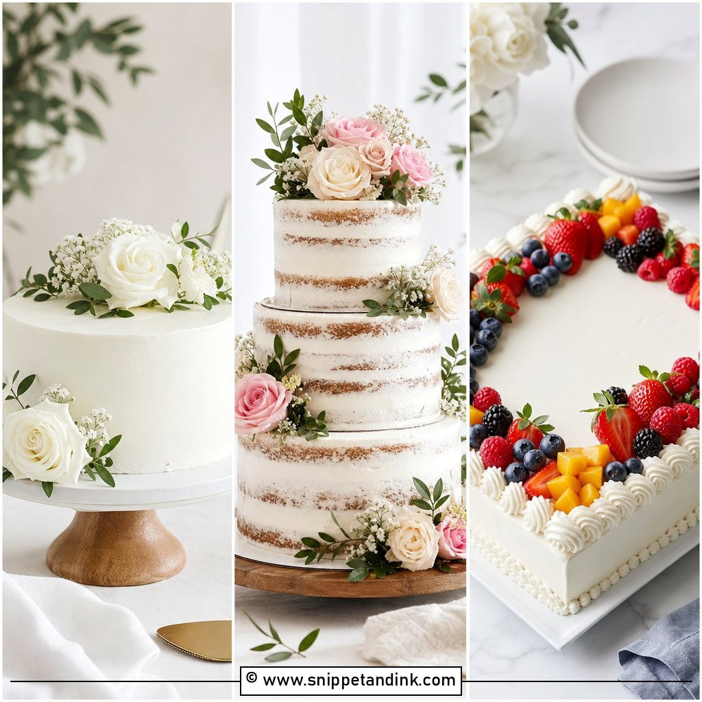 20 Easy Wedding Cake Designs for a Beautiful Reception