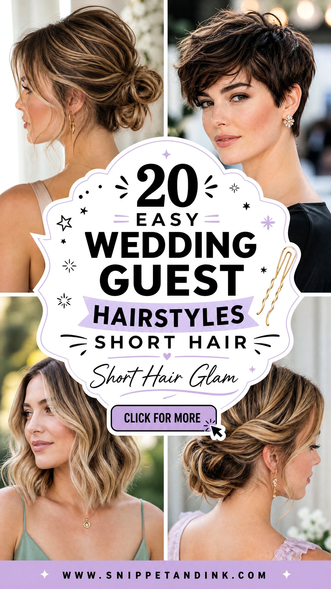 20 Easy Wedding Guest Hairstyles Short Hair Guests Love - 20 Easy Wedding Guest Hairstyles Short Hair Guests Love