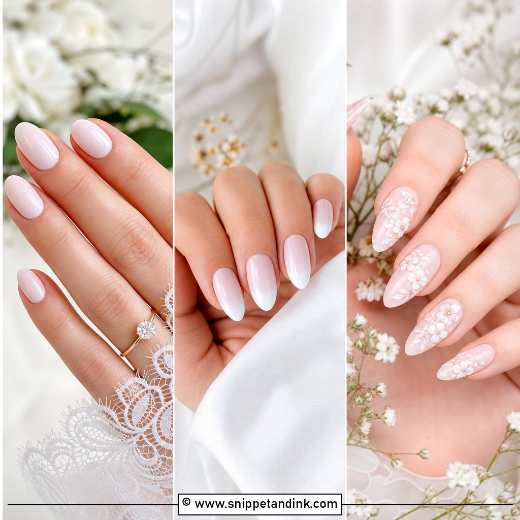 20 Easy Wedding Nails for Elegant Brides and Guests