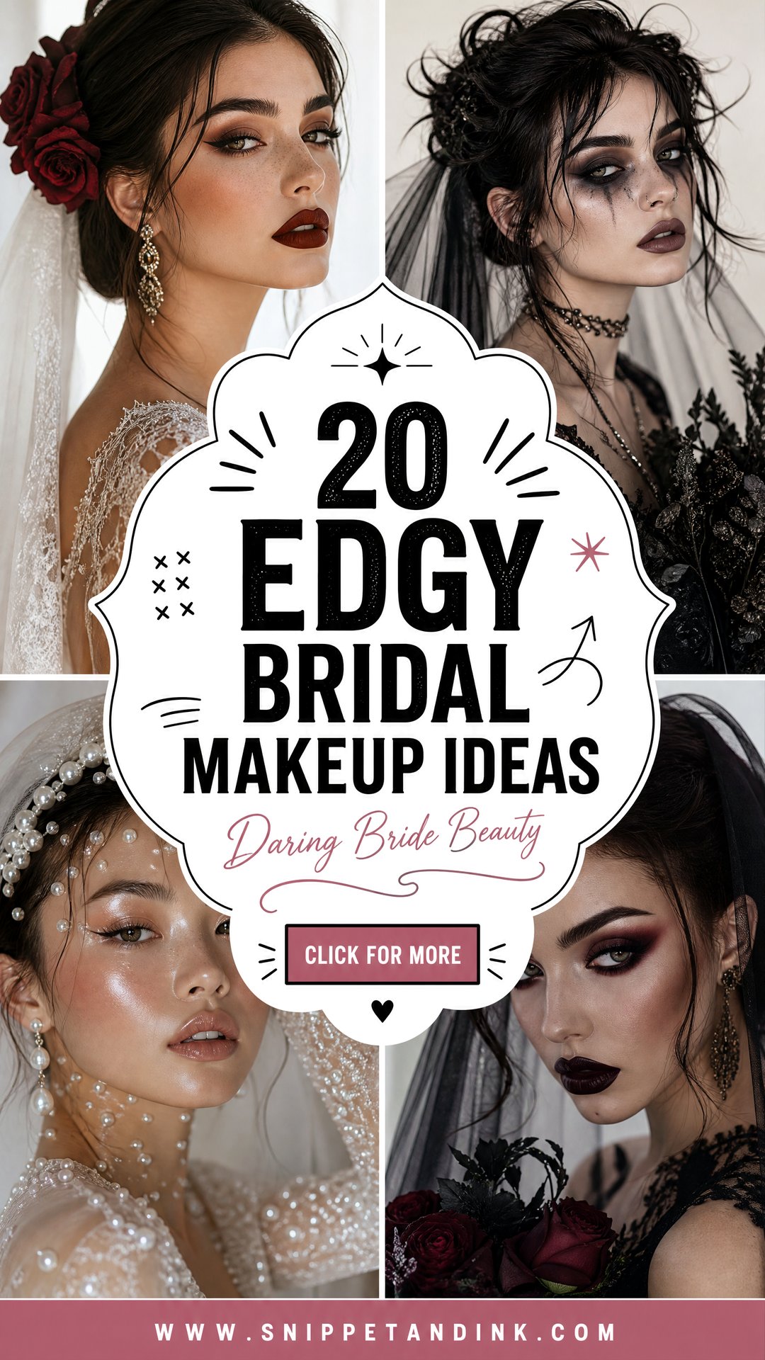 20 Edgy Bridal Makeup Ideas for Bold Brides - 20 Edgy Bridal Makeup Ideas for Bold Brides