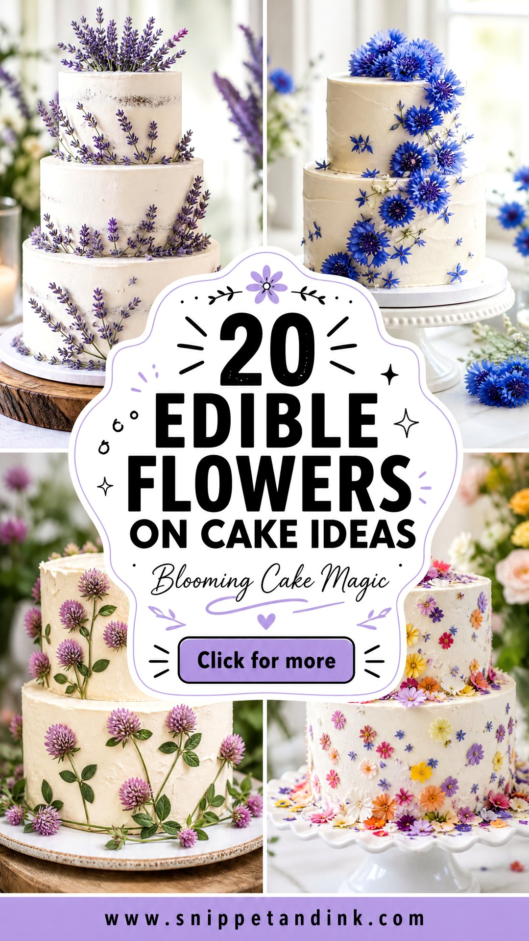 20 Edible Flowers on Cake Ideas for Wedding in Bloom - 20 Edible Flowers on Cake Ideas for Wedding in Bloom