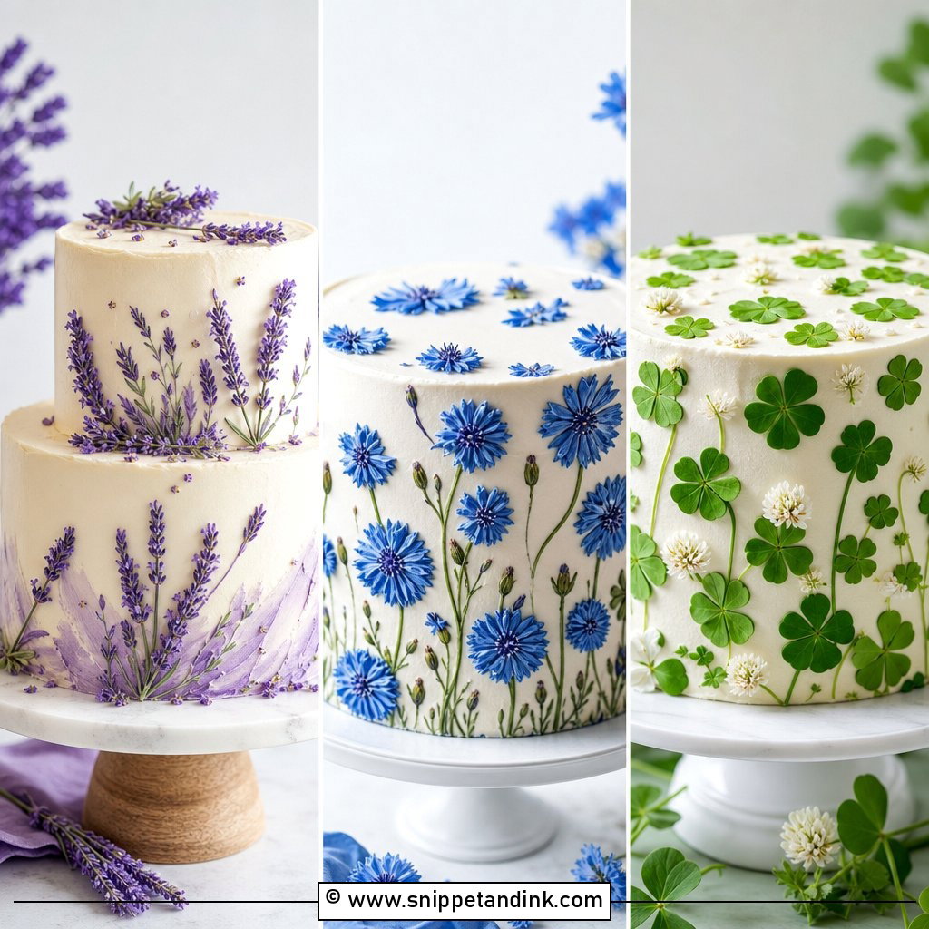 20 Edible Flowers on Cake Ideas for Wedding in Bloom