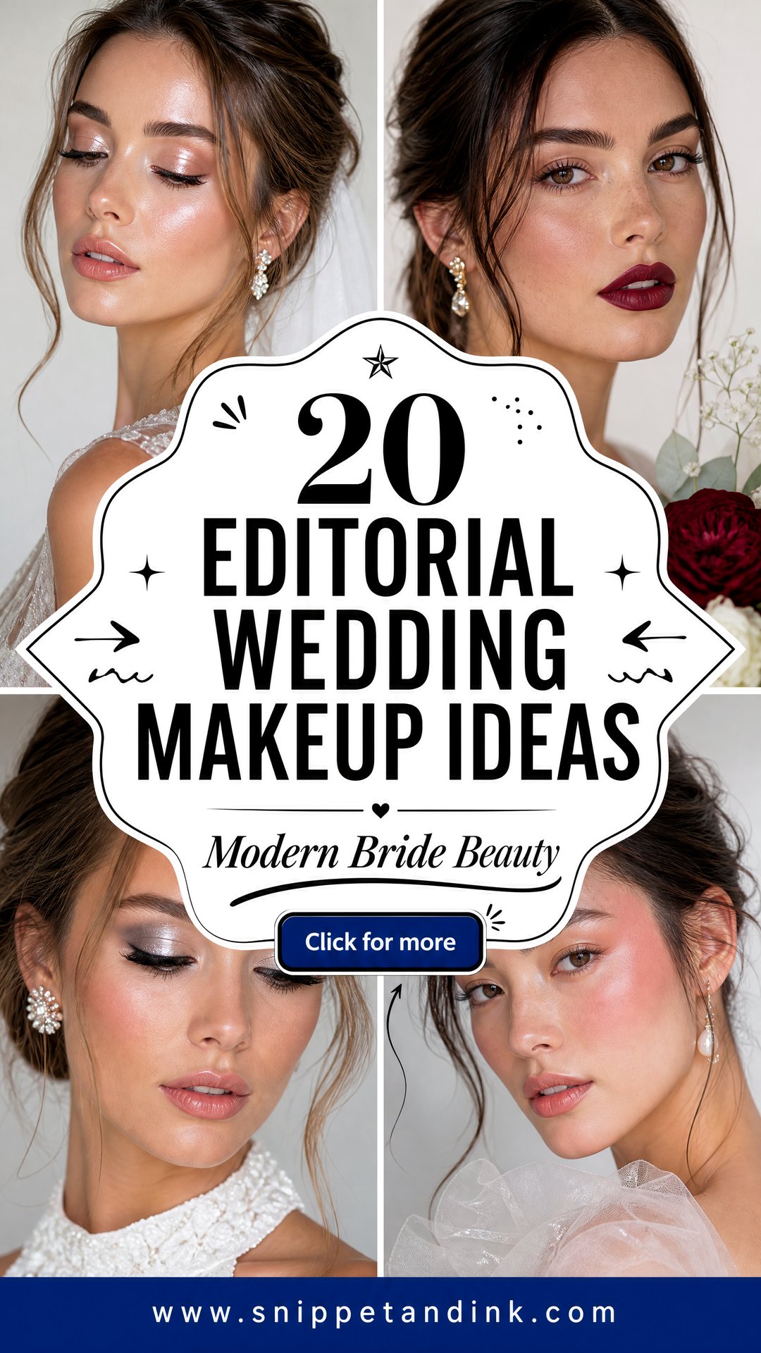 20 Editorial Wedding Makeup Ideas for Modern Brides - 20 Editorial Wedding Makeup Ideas for Modern Brides