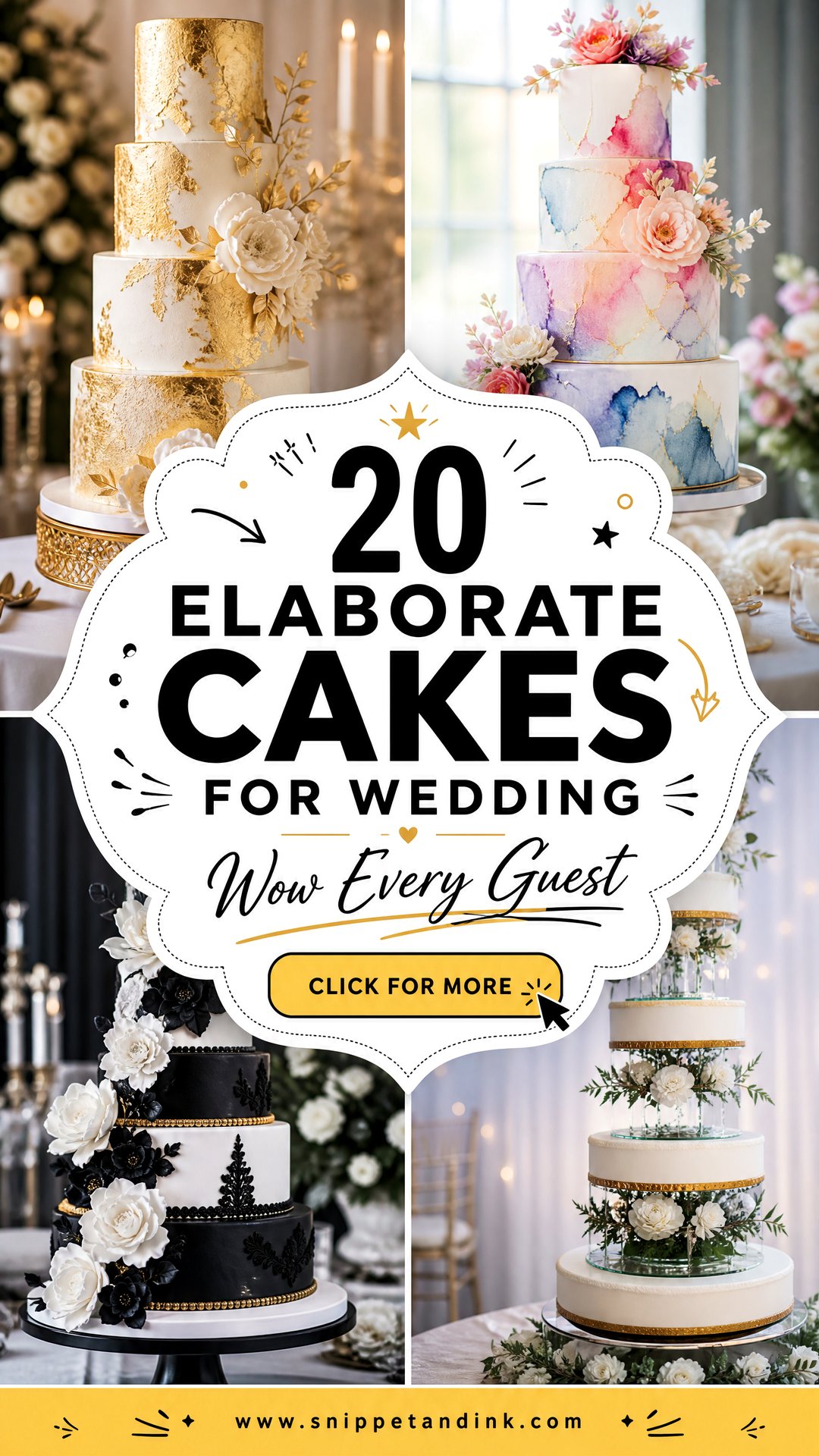 20 Elaborate Cakes for Wedding to Wow Every Guest - 20 Elaborate Cakes for Wedding to Wow Every Guest