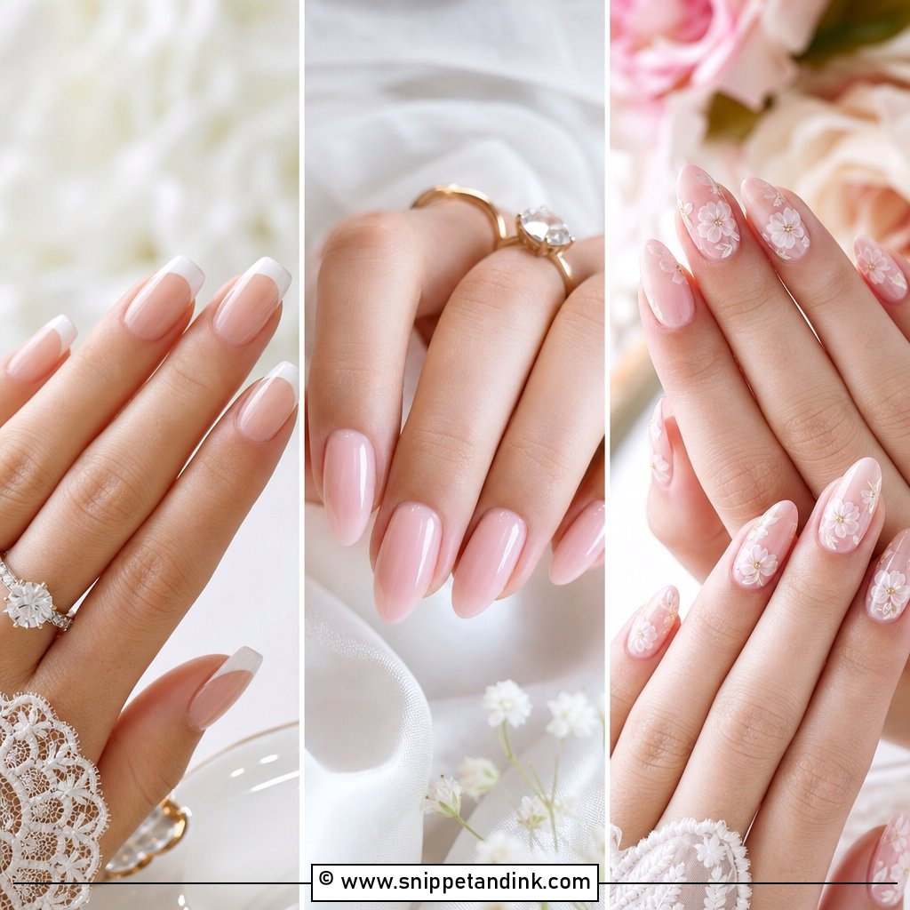 20 Elegant Bridal Wedding Nails for Bride to Save Now