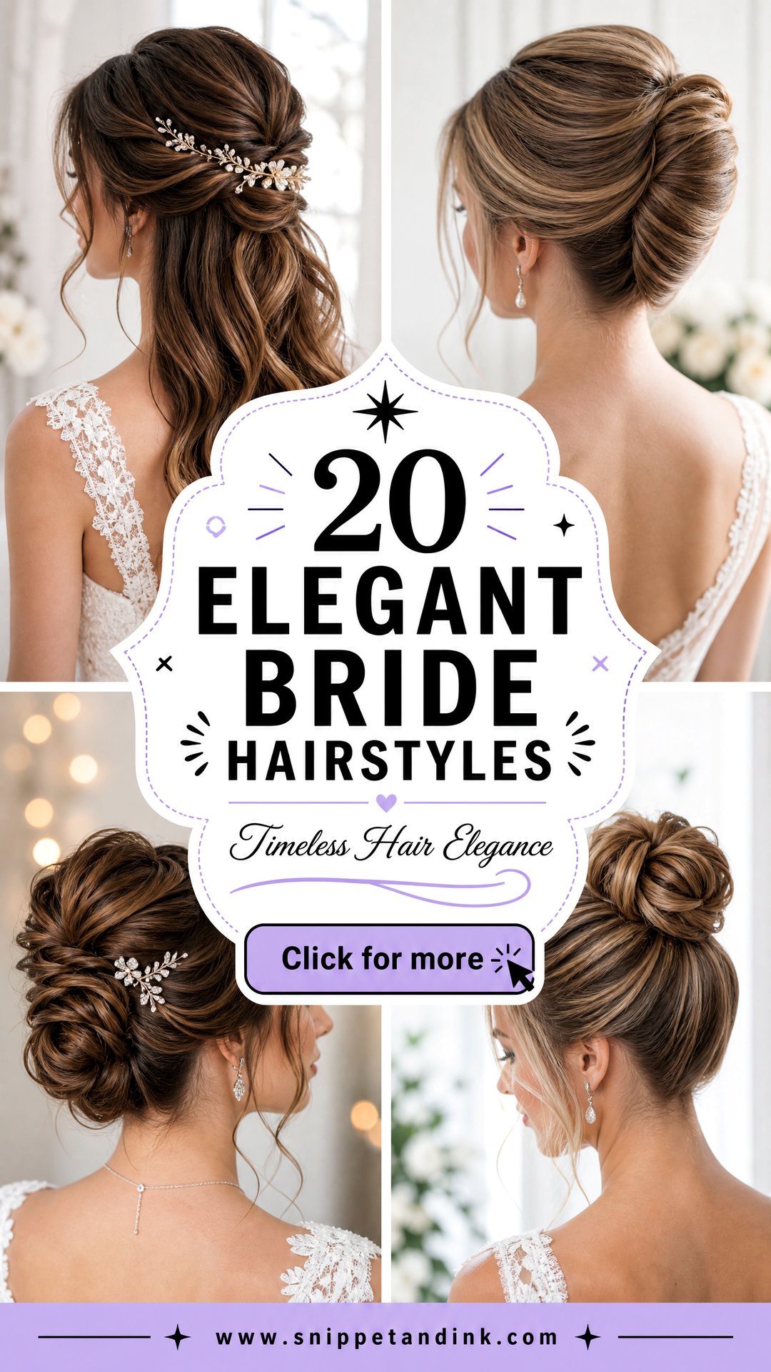 20 Elegant Bride Hairstyles for a Timeless Wedding Look - 20 Elegant Bride Hairstyles for a Timeless Wedding Look