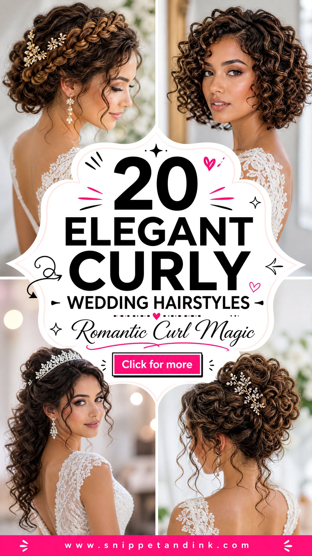 20 Elegant Curly Wedding Hairstyles for Romantic Brides - 20 Elegant Curly Wedding Hairstyles for Romantic Brides