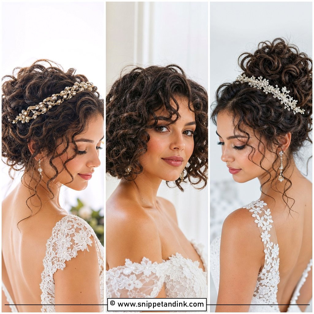 20 Elegant Curly Wedding Hairstyles for Romantic Brides
