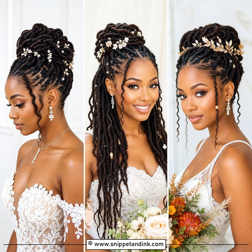 20 Elegant Loc Styles Wedding Hairstyles for Chic Brides
