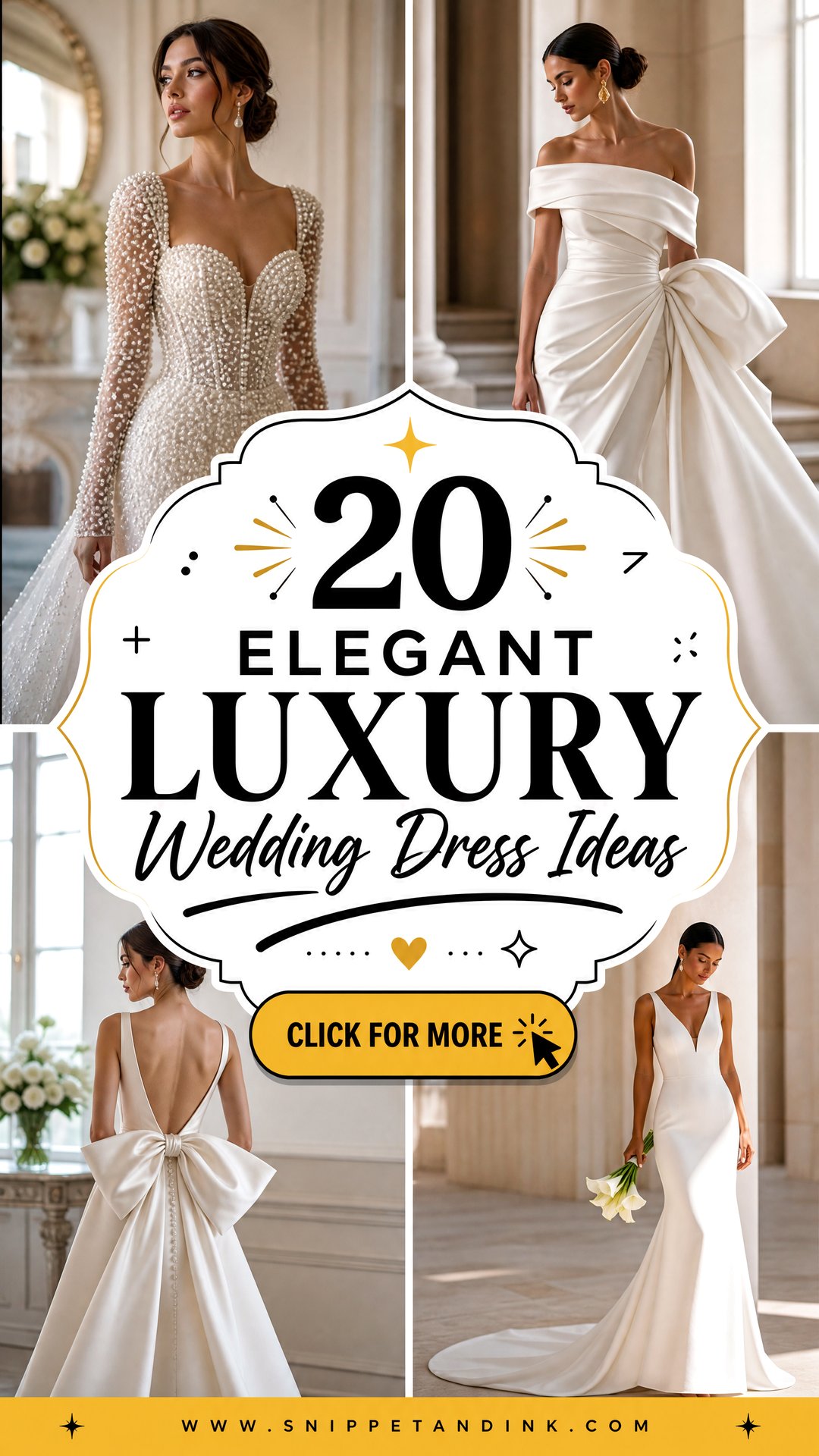20 Elegant Luxury Wedding Dress Ideas for Glamorous Brides - 20 Elegant Luxury Wedding Dress Ideas for Glamorous Brides