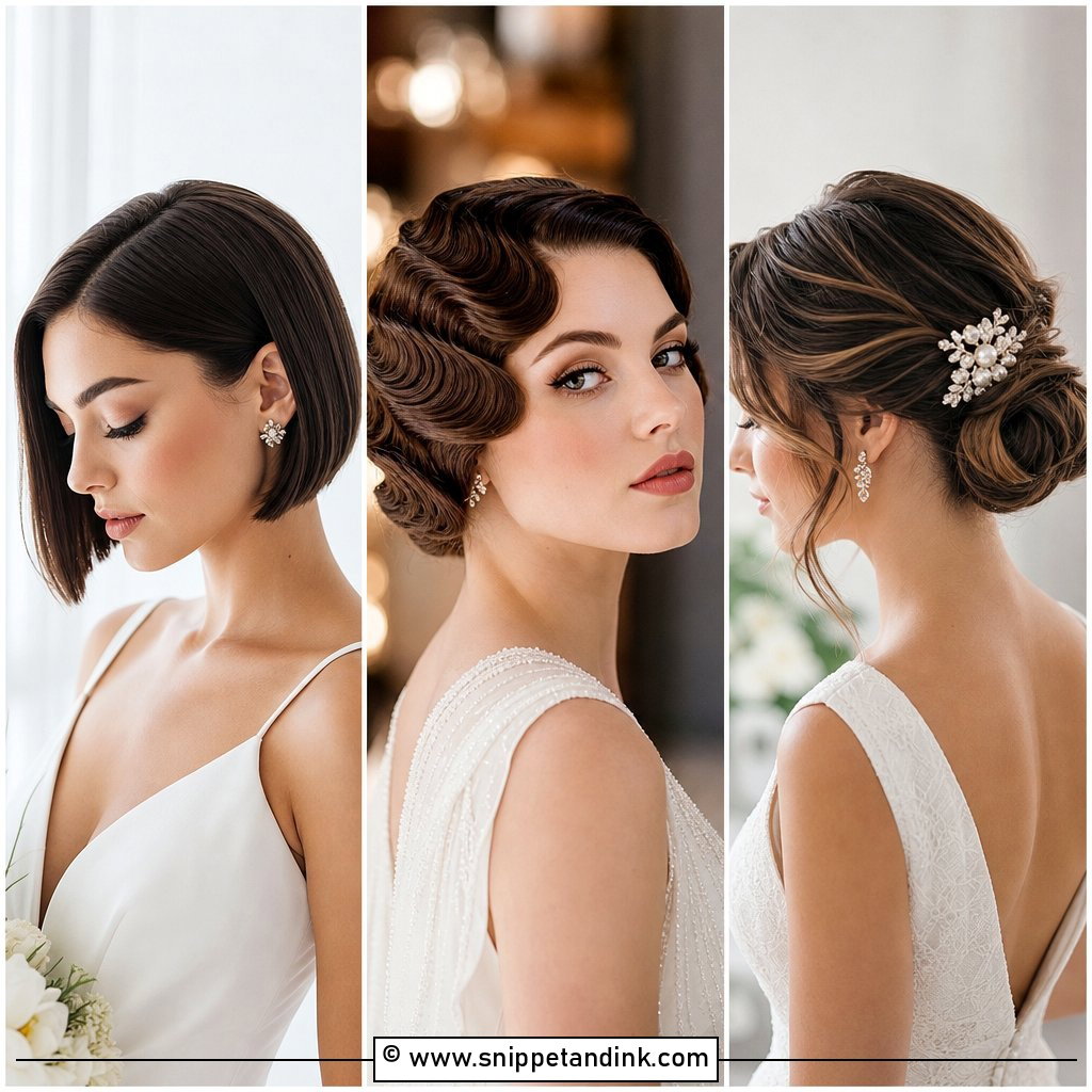 20 Elegant Short Hairstyles for Wedding Chic Bridal Ideas