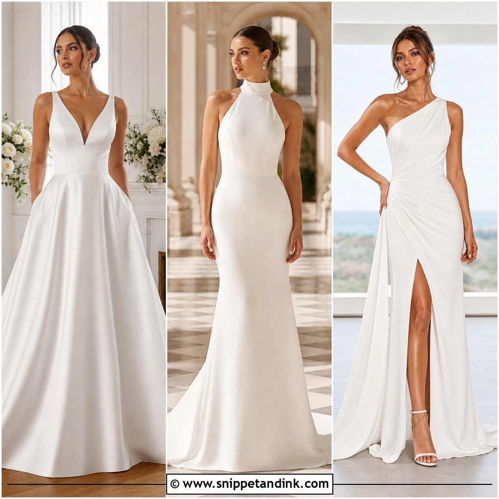 20 Elegant Simple Wedding Gowns for Chic Modern Brides Today