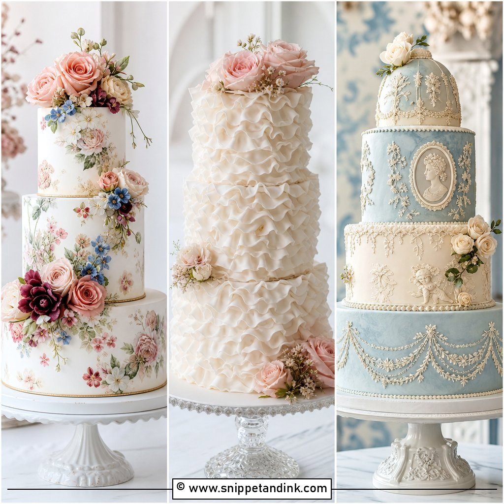 20 Elegant Vintage Wedding Cakes Timeless Reception Style