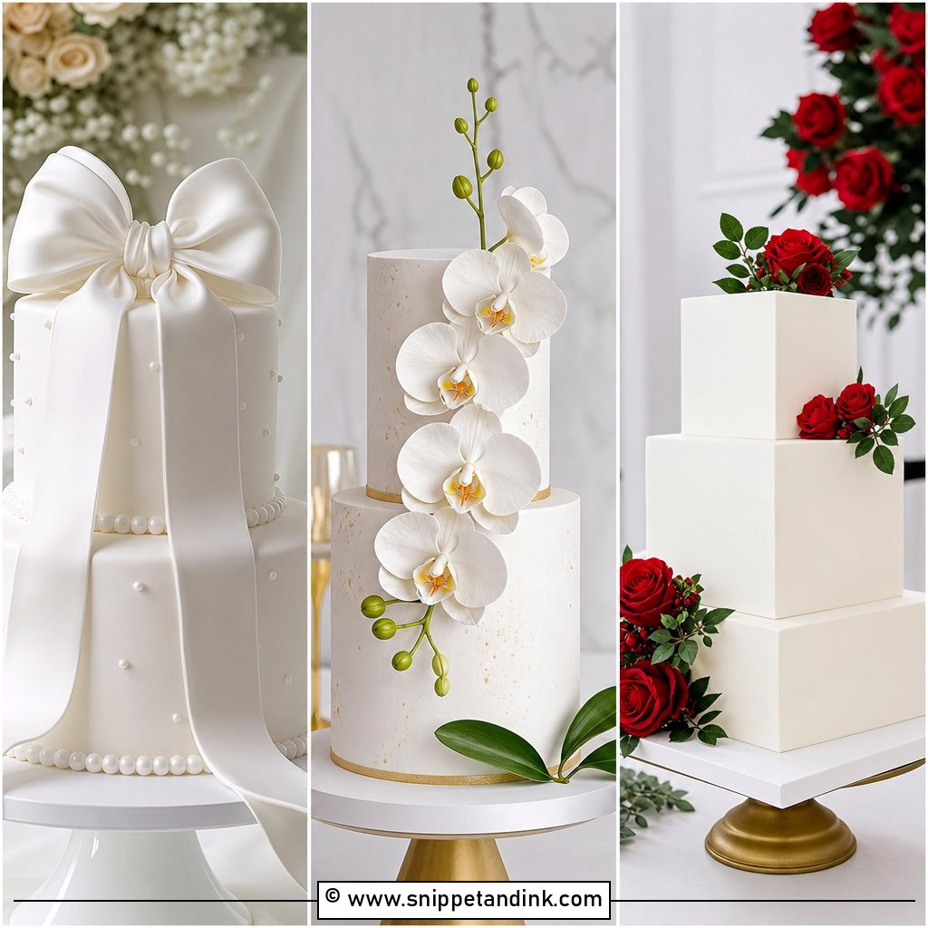 20 Elegant Wedding Cakes Stunning Designs for Classic Brides