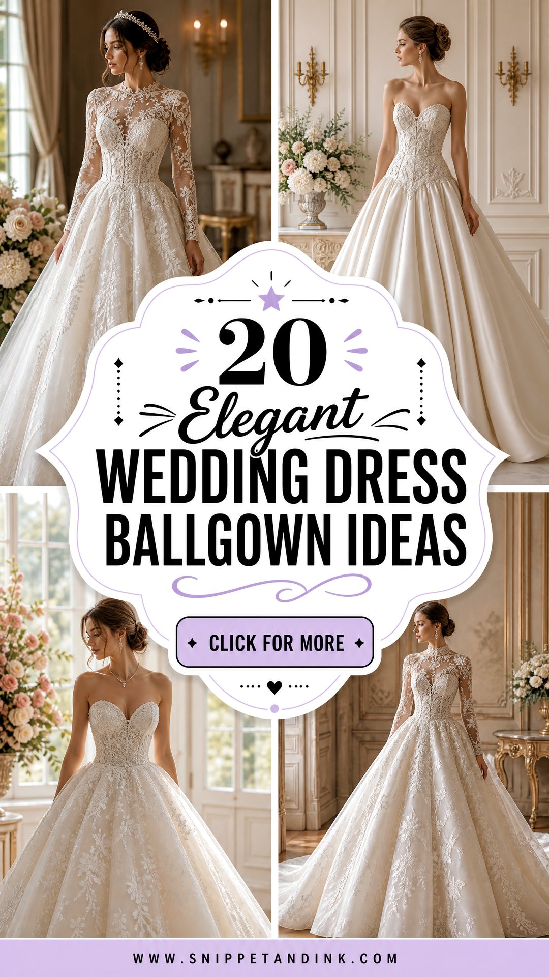 20 Elegant Wedding Dress Ballgown Ideas for Grand Celebrations - 20 Elegant Wedding Dress Ballgown Ideas for Grand Celebrations
