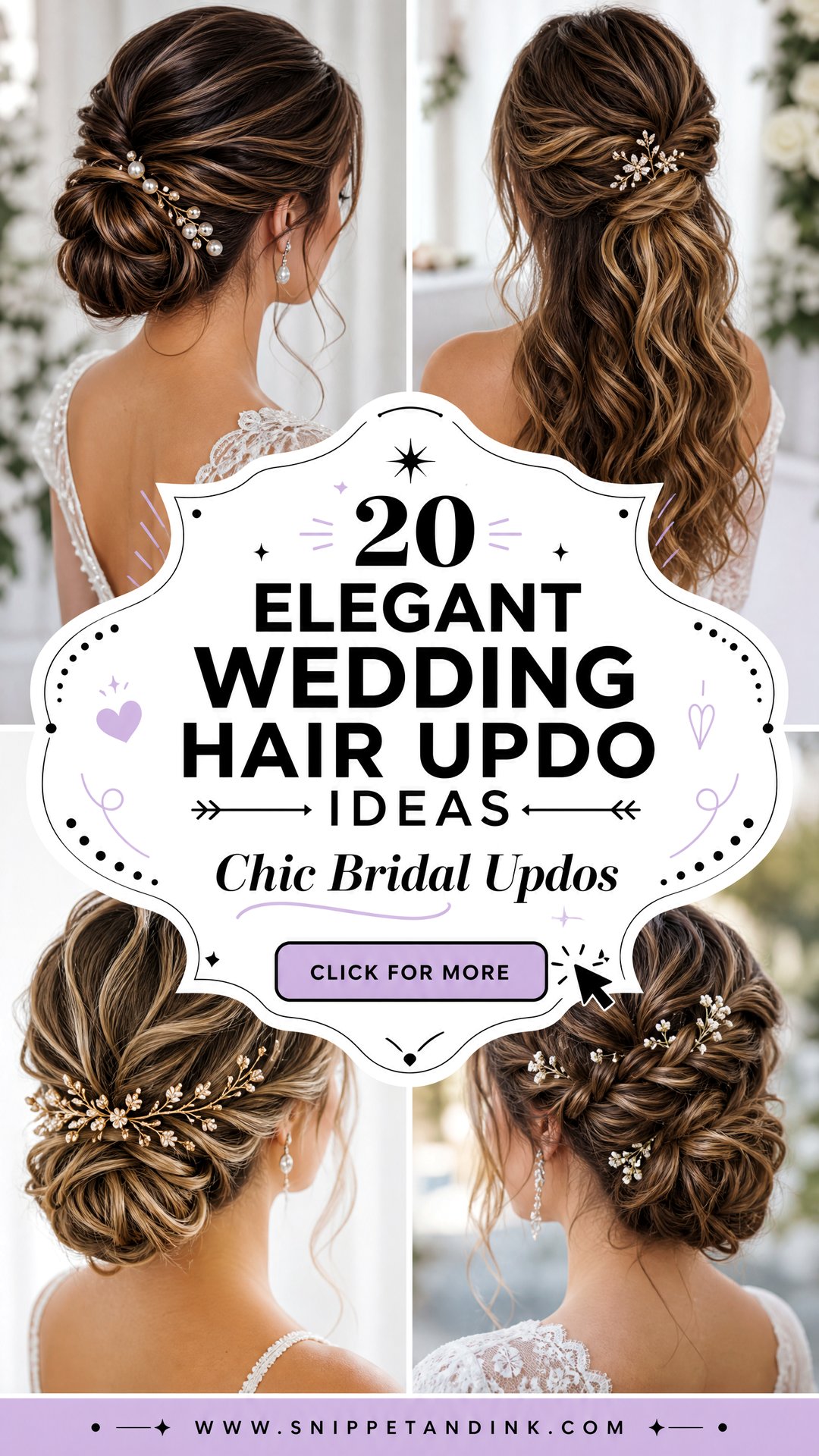20 Elegant Wedding Hair Updo Ideas Chic Looks for Brides - 20 Elegant Wedding Hair Updo Ideas: Chic Looks for Brides