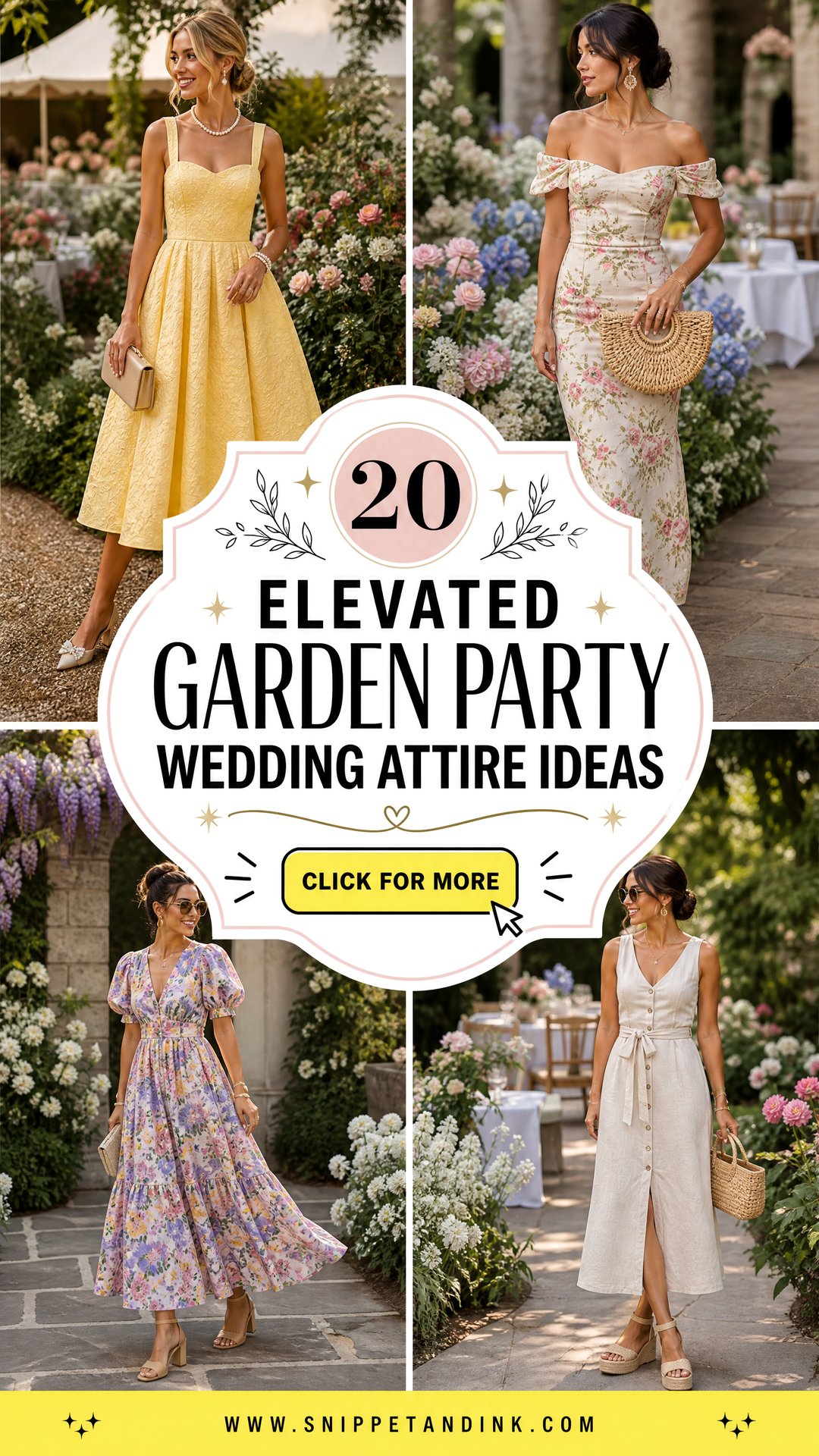 20 Elevated Garden Party Wedding Attire Ideas for Chic Guests - 20 Elevated Garden Party Wedding Attire Ideas for Chic Guests