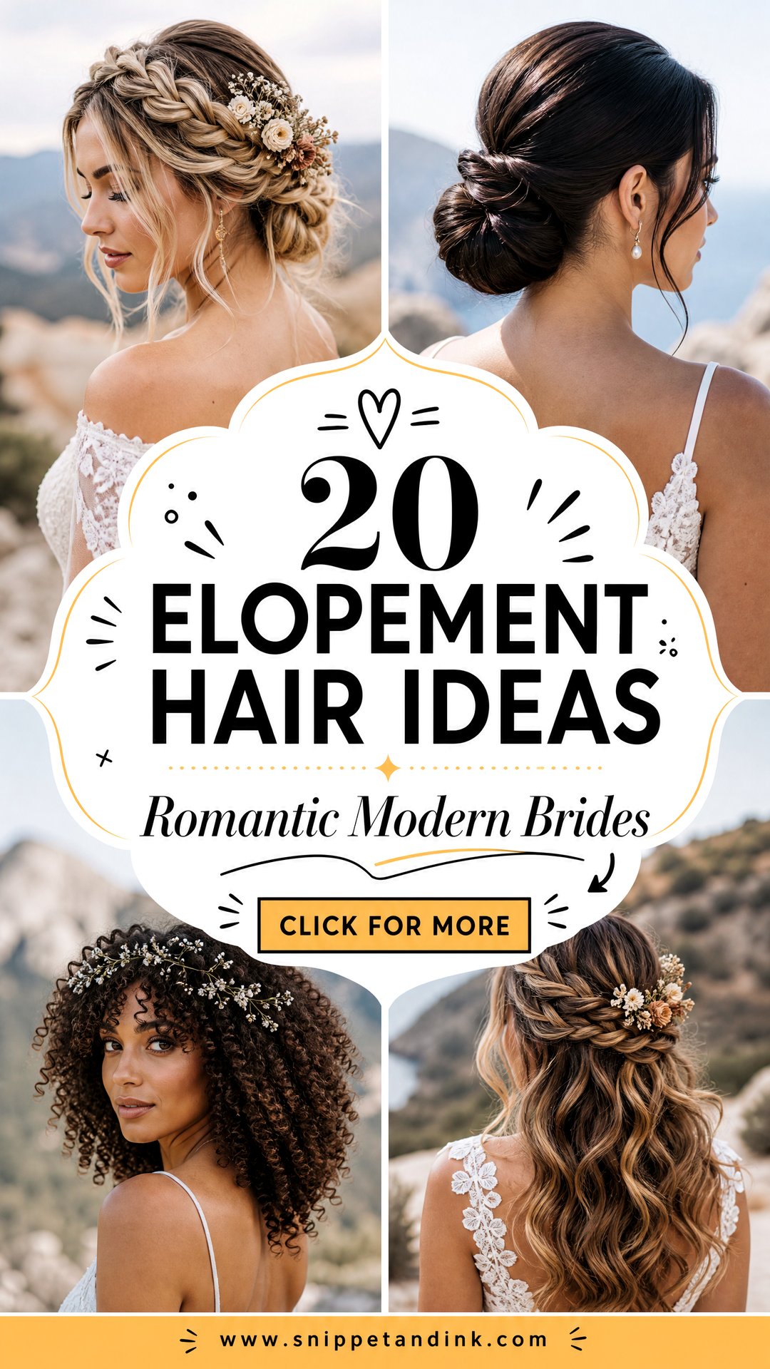 20 Elopement Hair Ideas Romantic Looks for Modern Brides - 20 Elopement Hair Ideas: Romantic Looks for Modern Brides