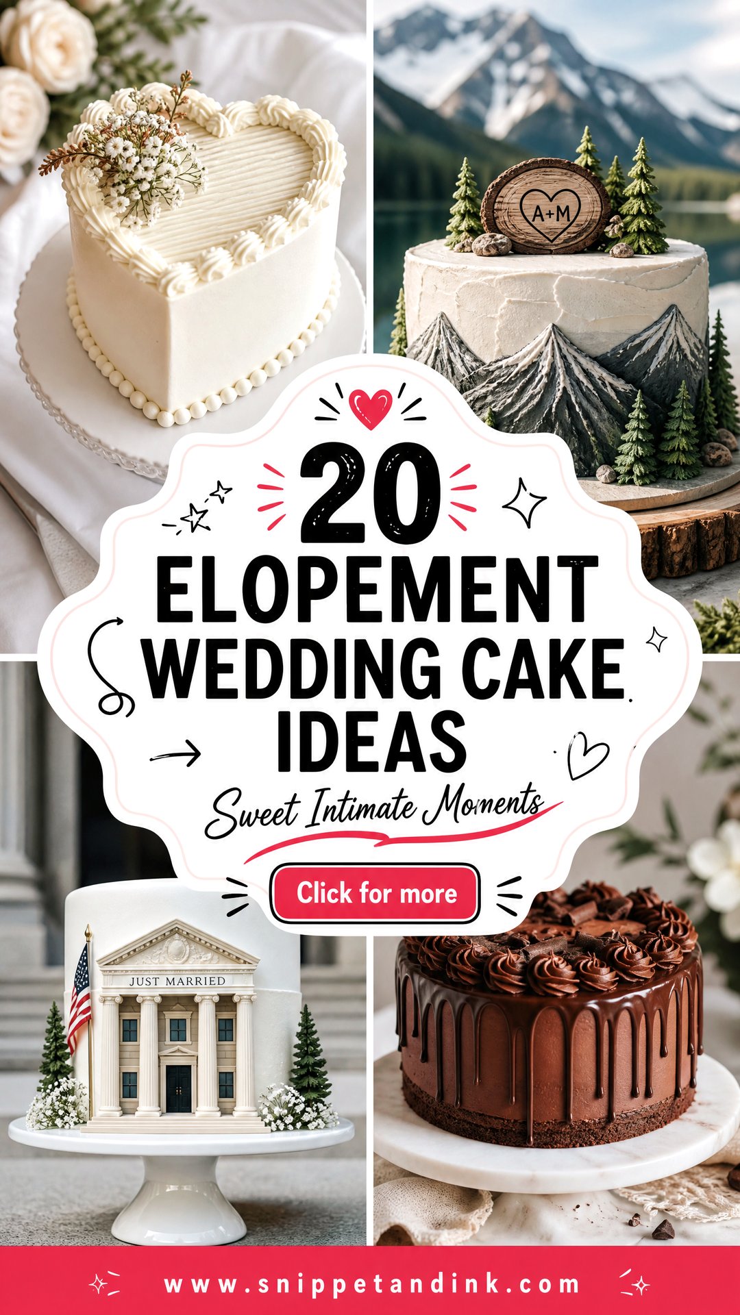 20 Elopement Wedding Cake Ideas Intimate Designs Youll Love - 20 Elopement Wedding Cake Ideas: Intimate Designs You’ll Love