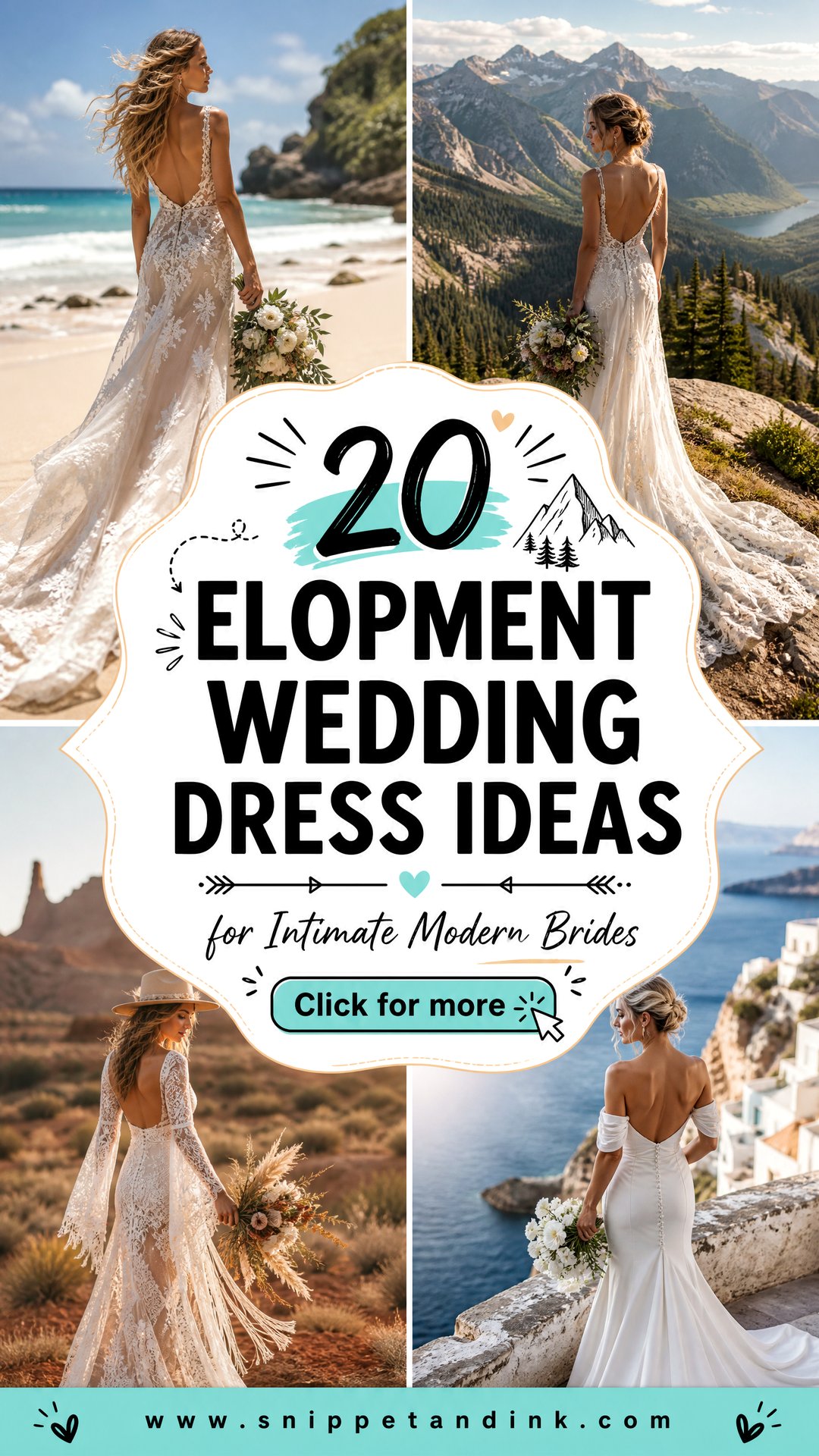20 Elopment Wedding Dress Ideas for Intimate Modern Brides - 20 Elopment Wedding Dress Ideas for Intimate Modern Brides