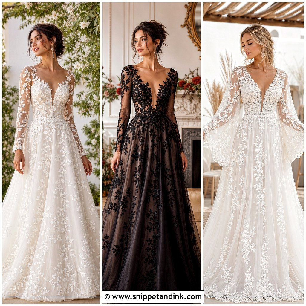 20 Embroidered Wedding Gown Ideas for Romantic Bridal Style
