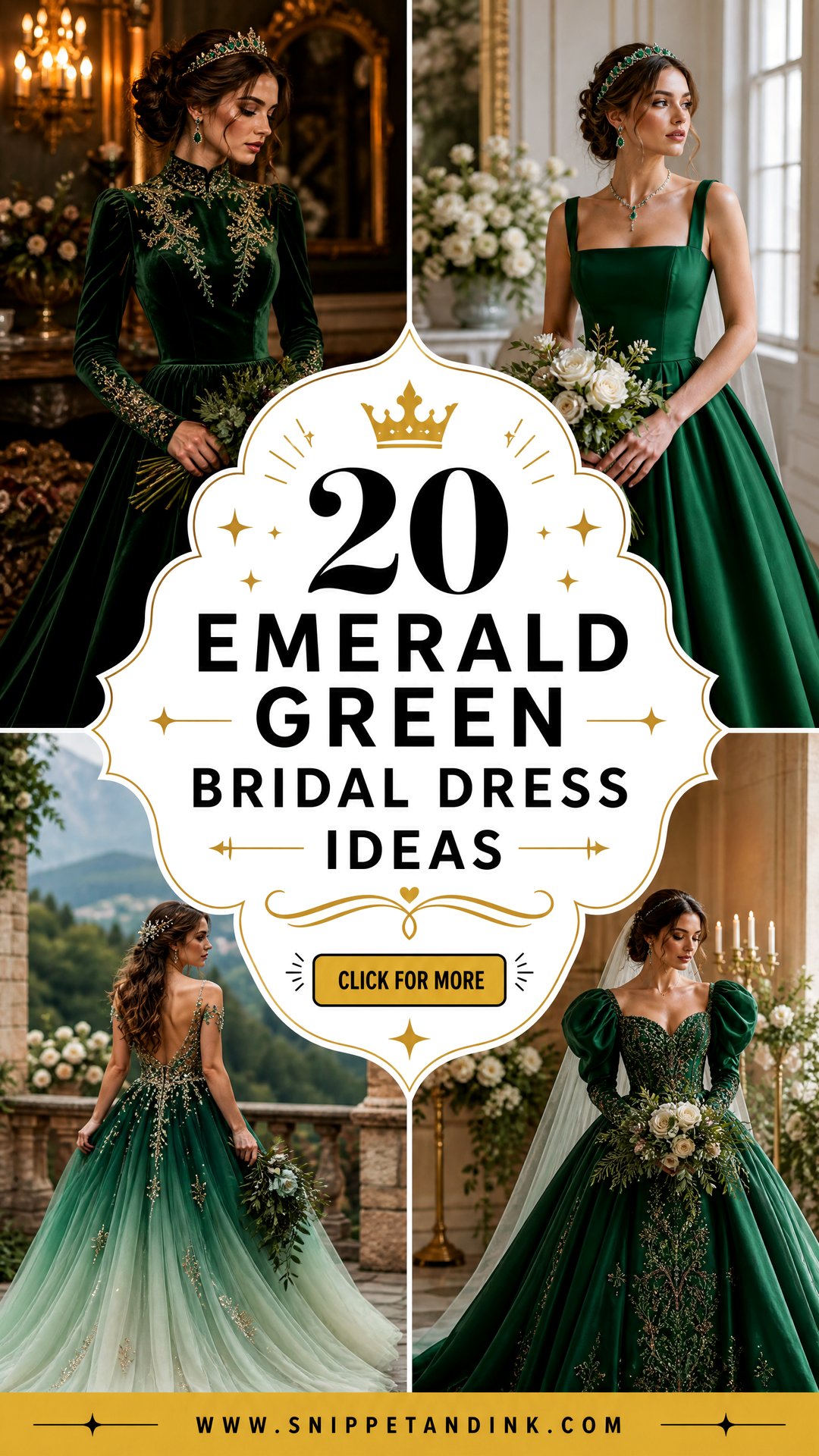 20 Emerald Green Bridal Dress Ideas for Bold Regal Style - 20 Emerald Green Bridal Dress Ideas for Bold, Regal Style