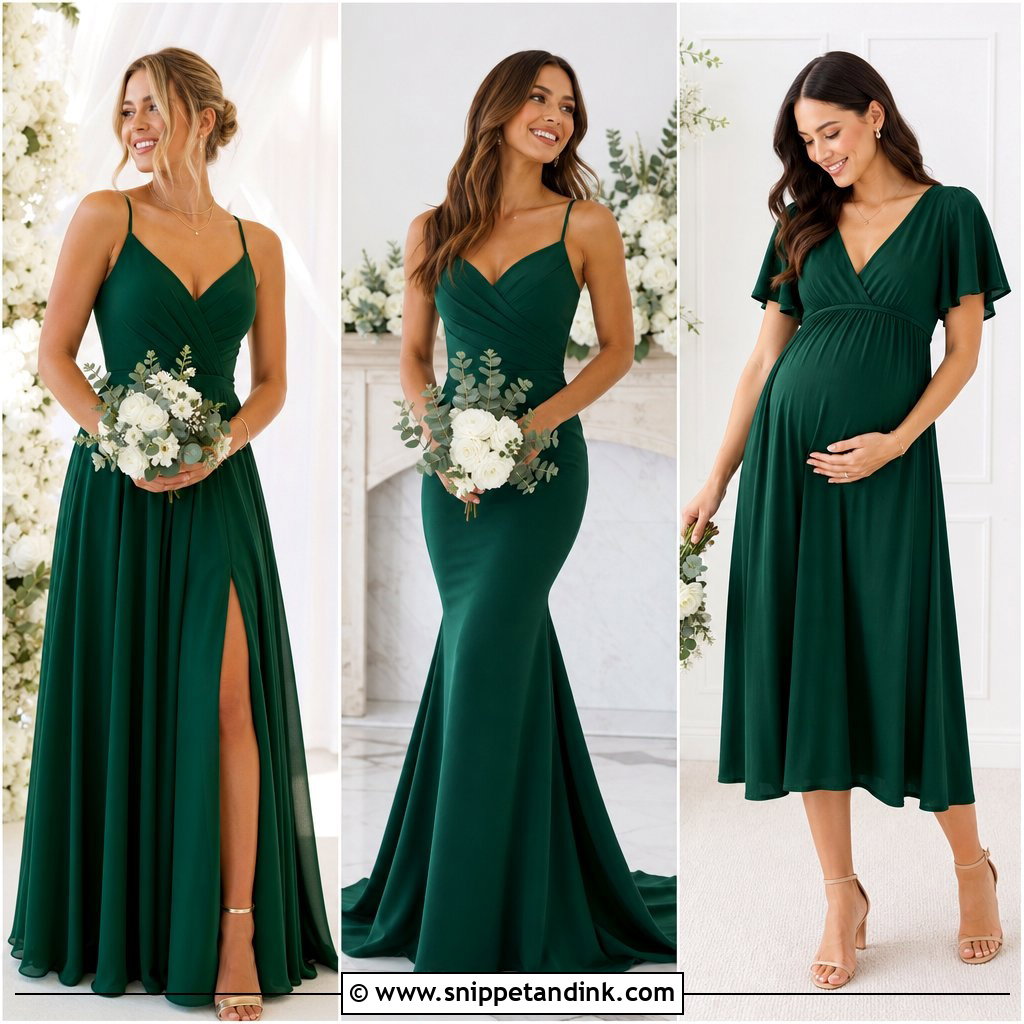 20 Emerald Green Maid of Honor Dress Ideas for Luxe Style