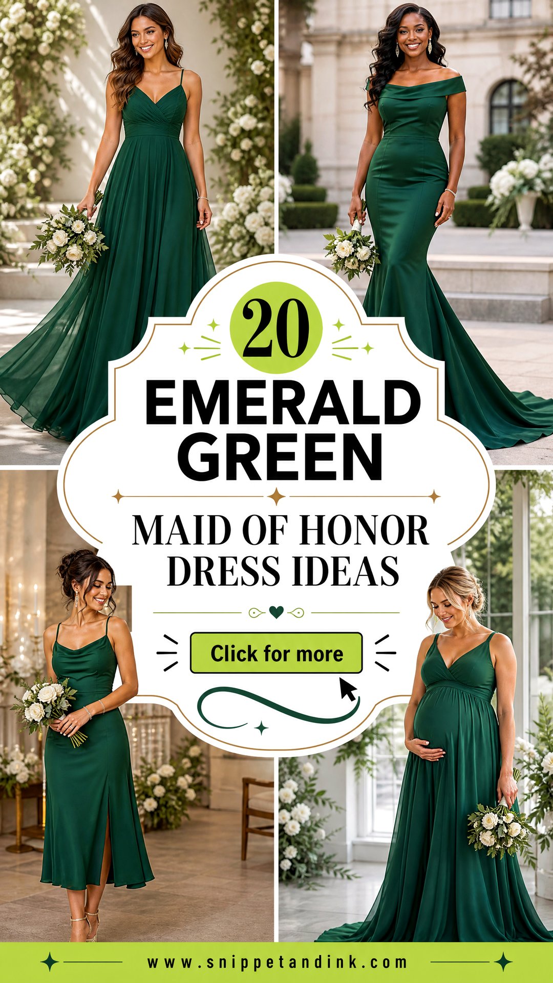 20 Emerald Green Maid of Honor Dress Ideas for Luxe Style - 20 Emerald Green Maid of Honor Dress Ideas for Luxe Style