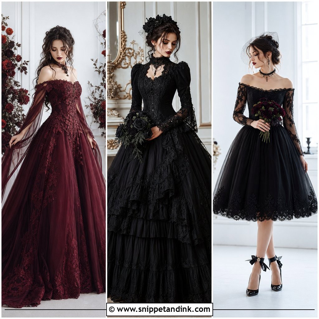 20 Emo Wedding Dresses for Bold Alternative Brides Who Dare