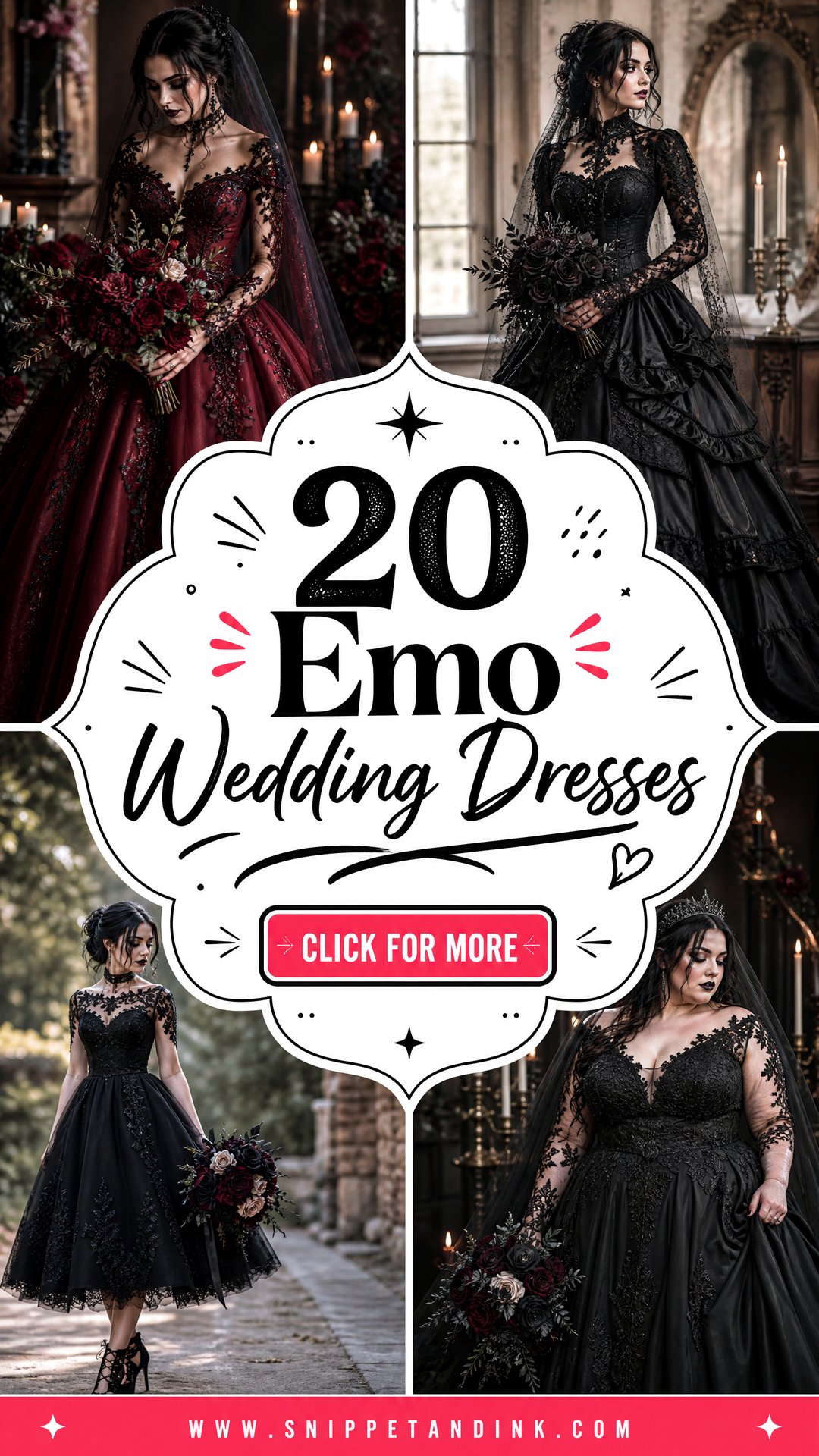 20 Emo Wedding Dresses for Bold Alternative Brides Who Dare - 20 Emo Wedding Dresses for Bold Alternative Brides Who Dare