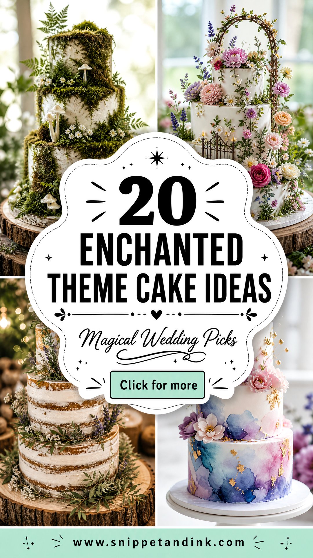 20 Enchanted Theme Cake Ideas for Wedding Magical Picks - 20 Enchanted Theme Cake Ideas for Wedding: Magical Picks