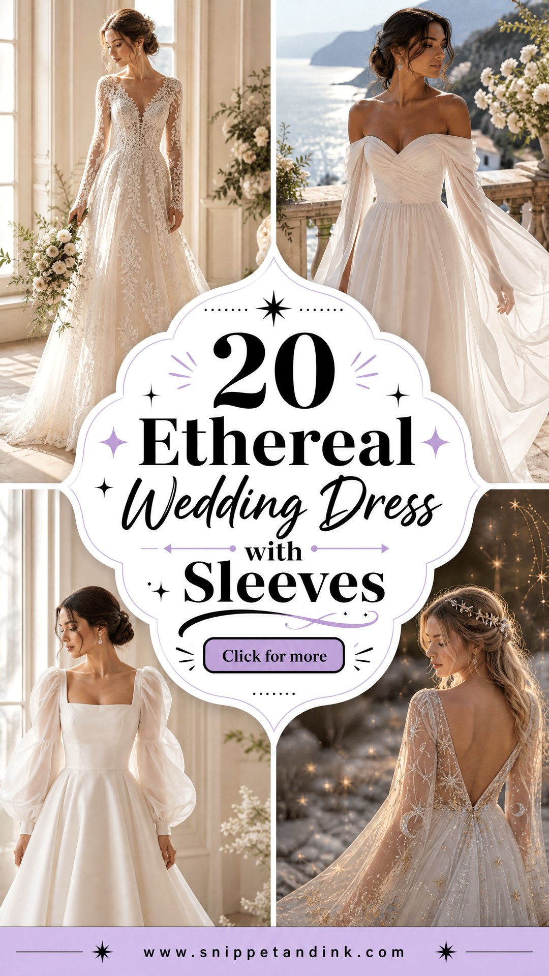 20 Ethereal Wedding Dress with Sleeves for Dreamy Brides - 20 Ethereal Wedding Dress with Sleeves for Dreamy Brides
